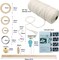 DIY Macrame Kit for Adults Beginners Craft for Making 3 Macrame Plant Hangers Macrame Wall Decor Macrame Supplies Wooden Beads Wooden Rings Metal Rings Macrame Kits for Starter